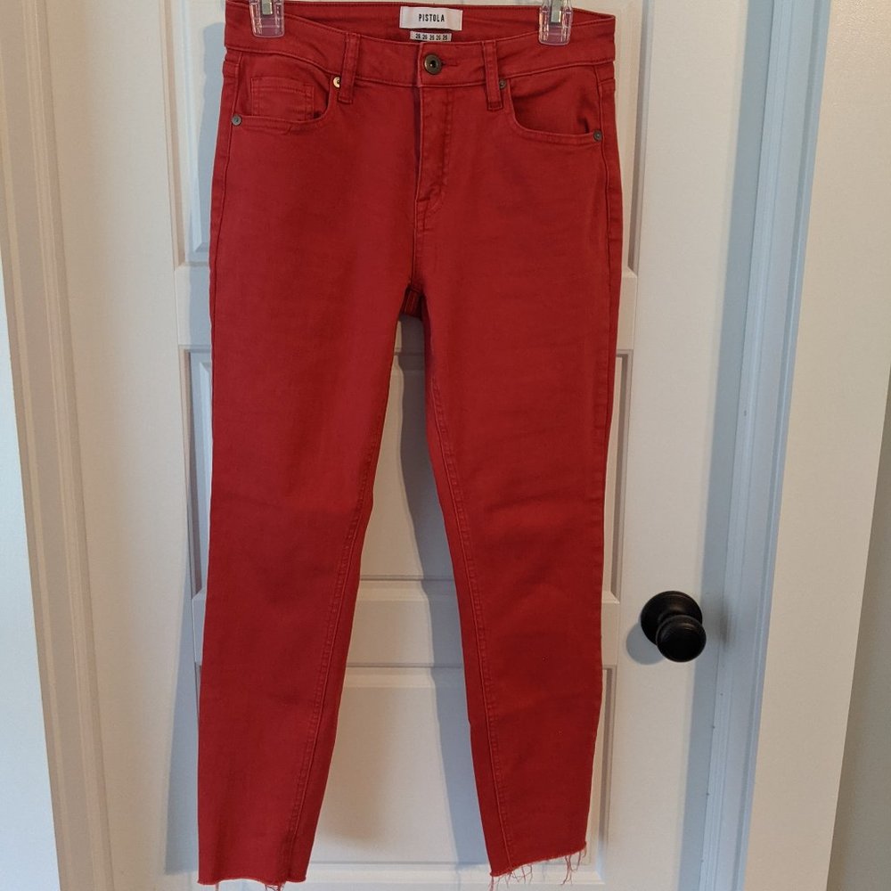 Pistola Red Skinny Jeans size 26